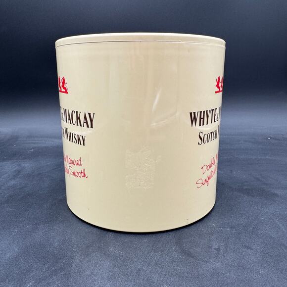 Vintage Ice Bucket, Whyte & Mackay Scotch Whisky, Mid Century Modern 7.25" - Picture 2 of 10